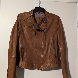Moto leather jacket